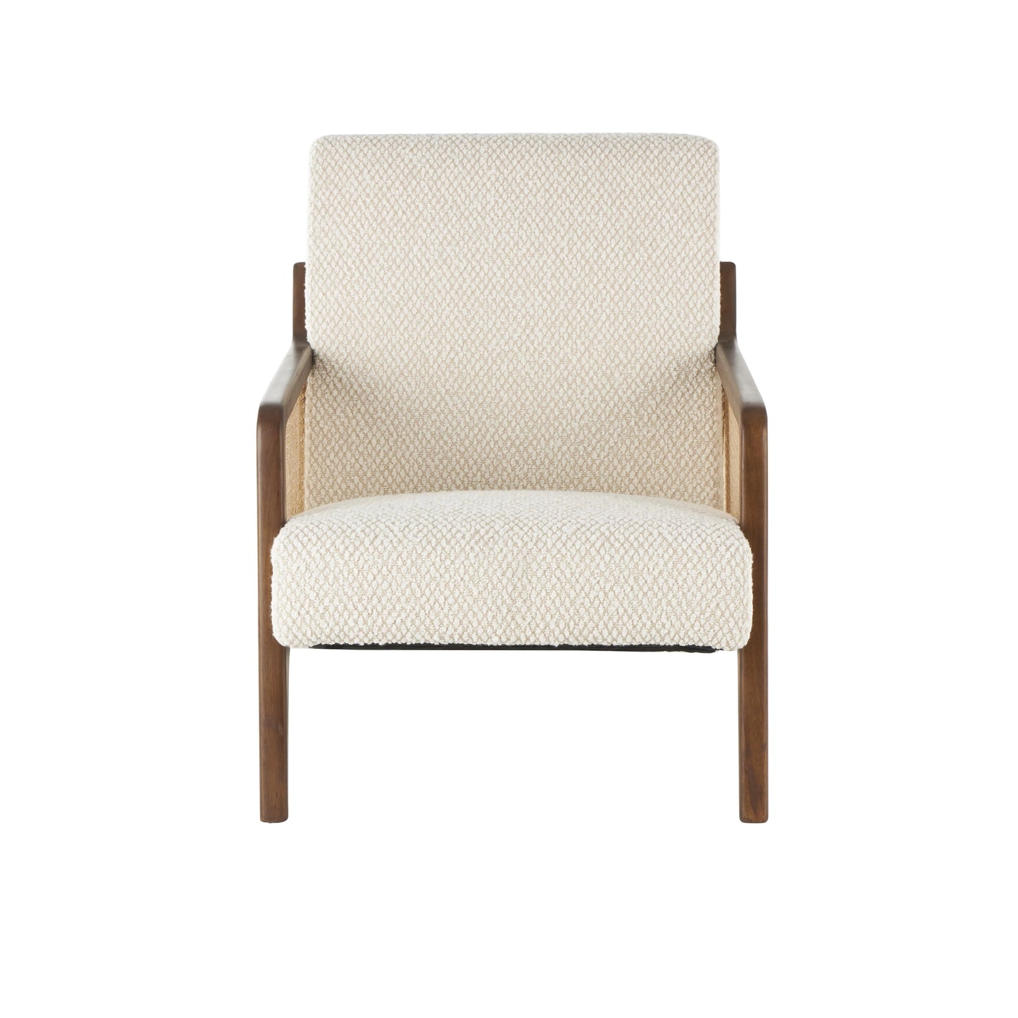 Cane & Cream Accent Chair