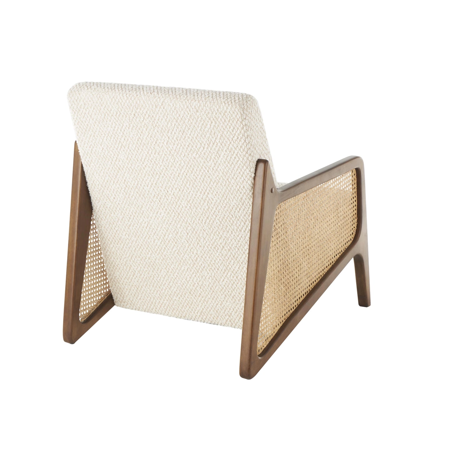 Cane & Cream Accent Chair