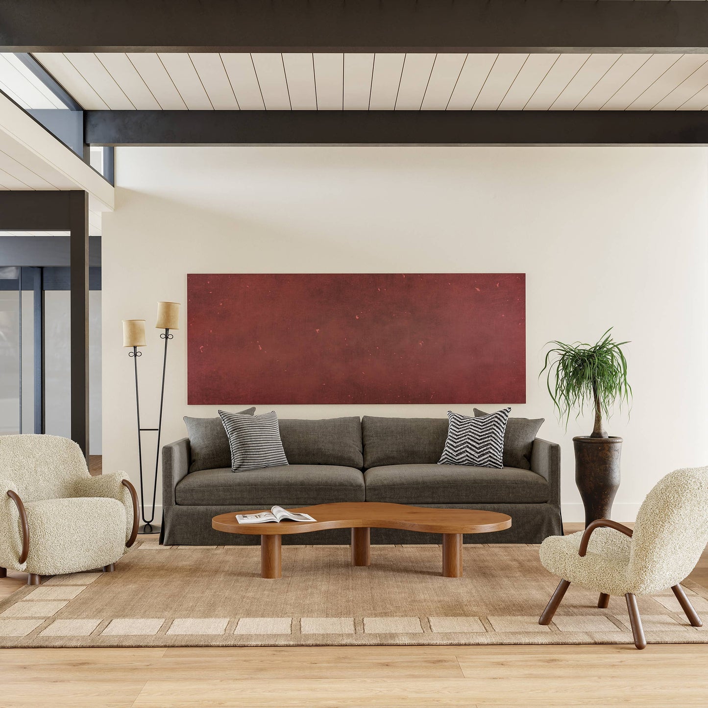 Petra High-Low Wool-Blend Area Rug