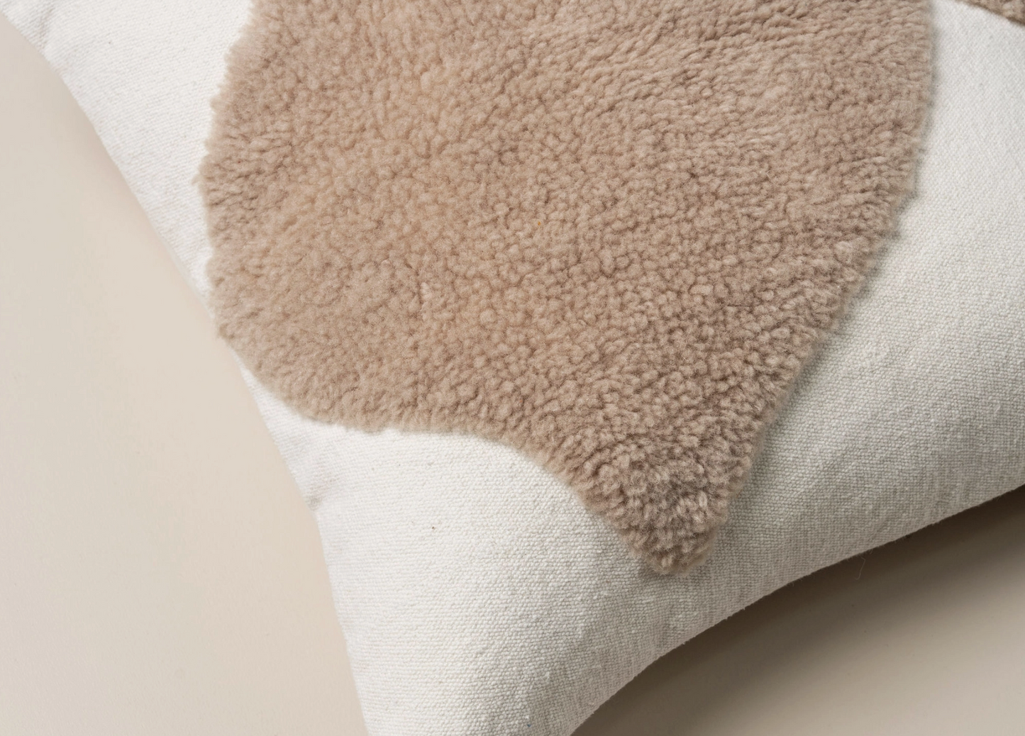 Abstract Pillow Cover - Cream/Tan