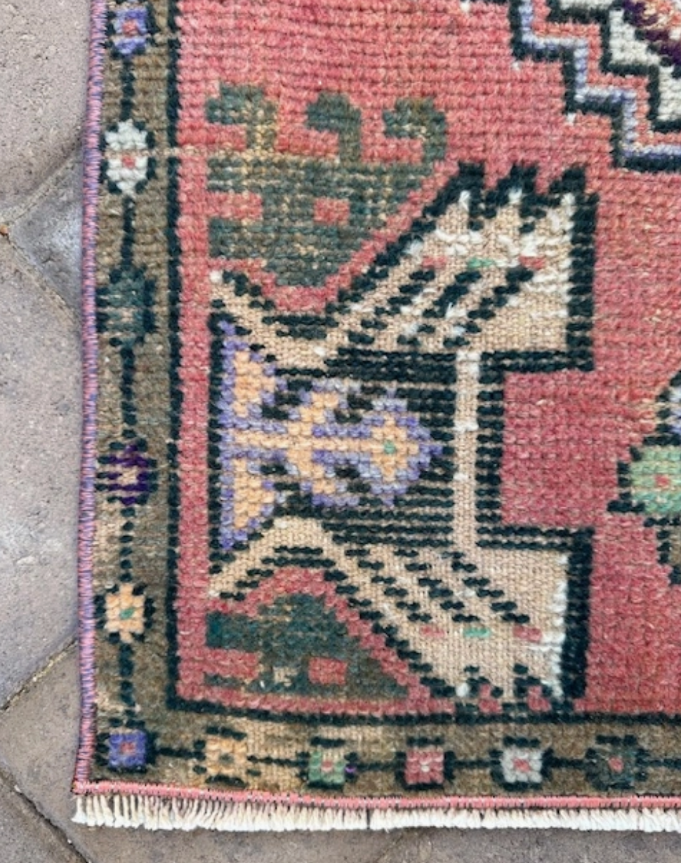 Vintage Turkish Rug - Small
