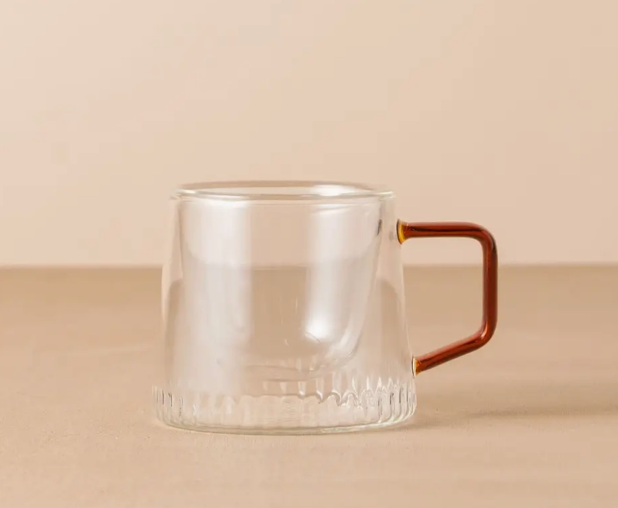 Glass Coffee Cup (set of 2)