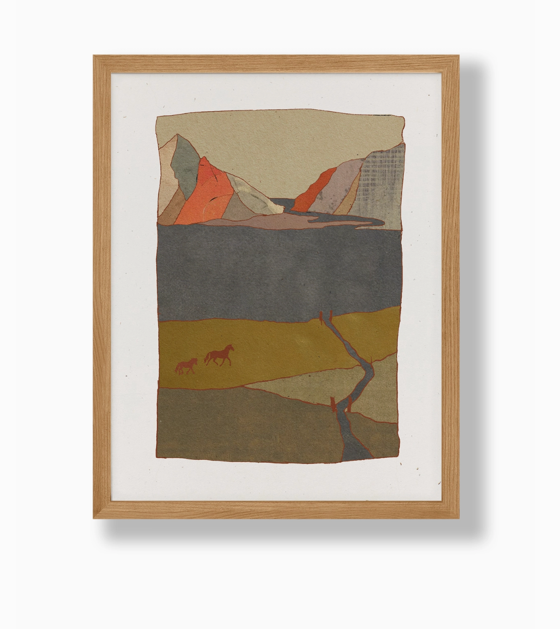 Galloping On Paper Scapes 11x14" Print