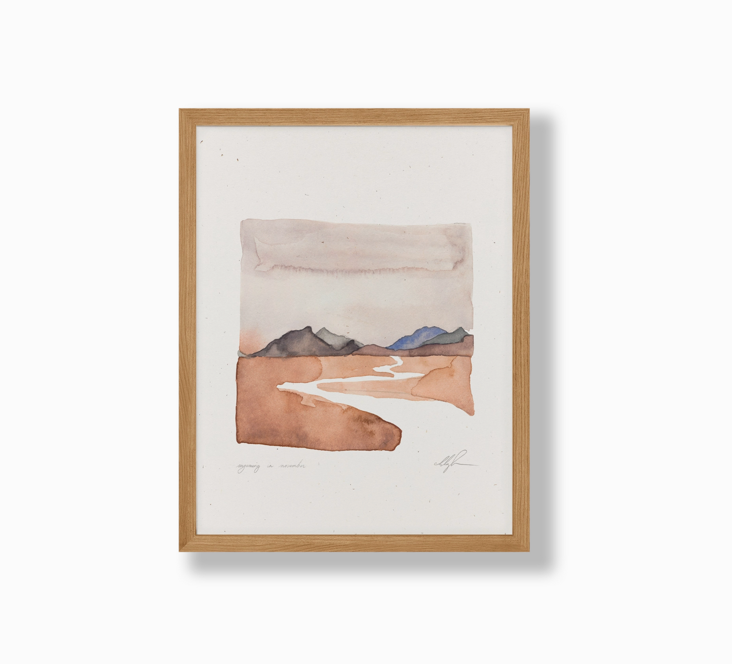 Wyoming In November 8.5x11 Print