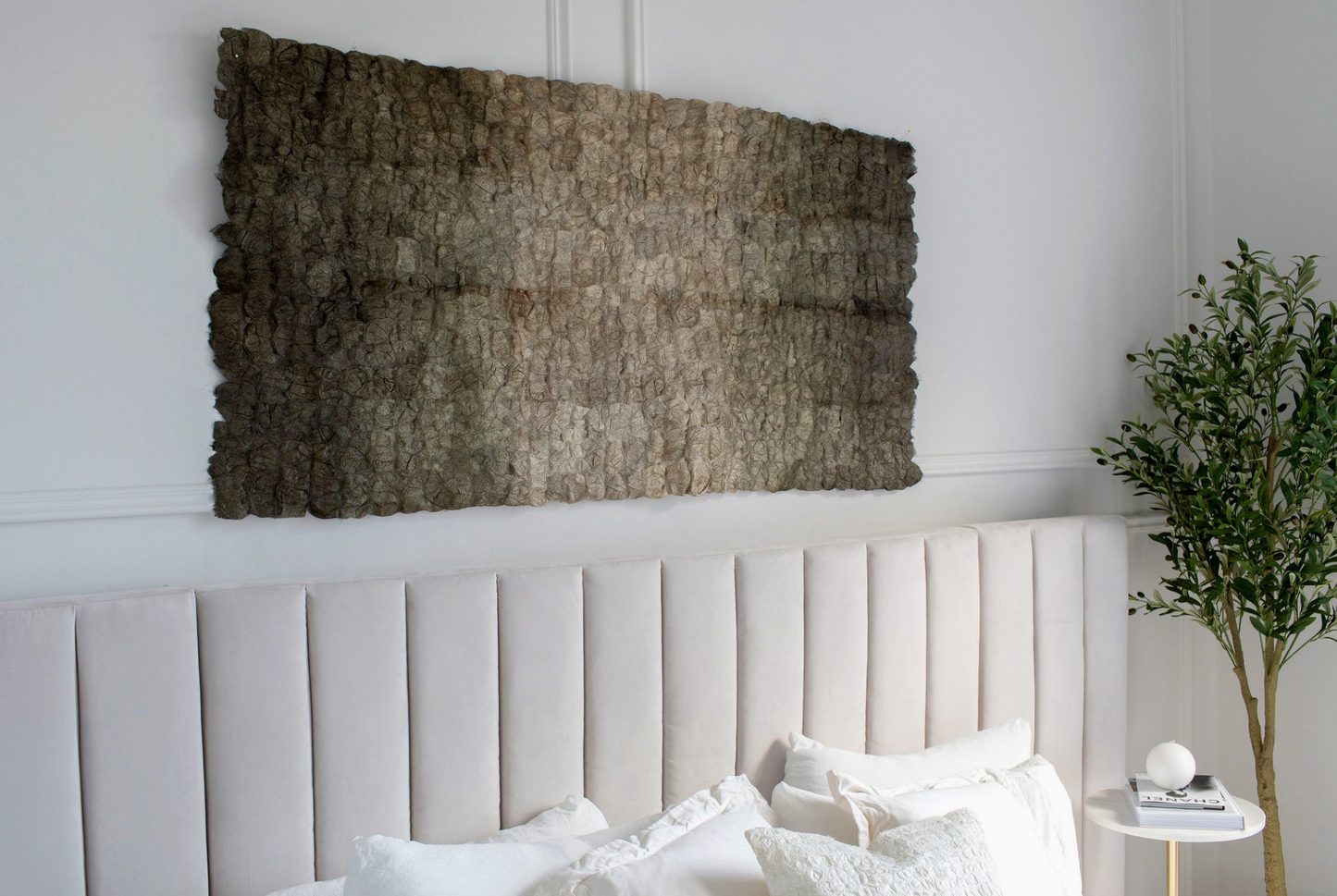 Plant Dyed Wild Silk Wall Hanging