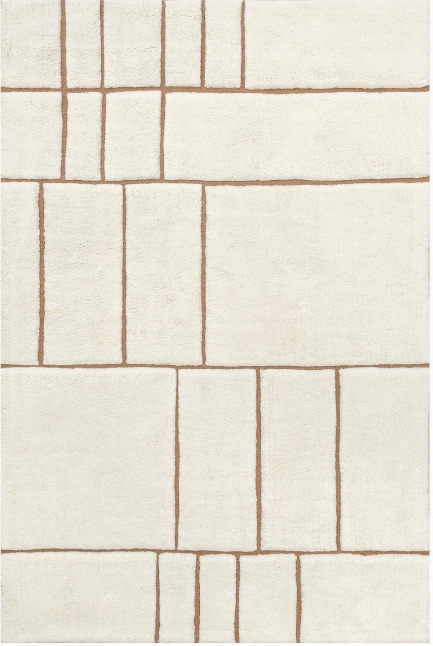 Brega Geometric New Zealand Wool Area Rug