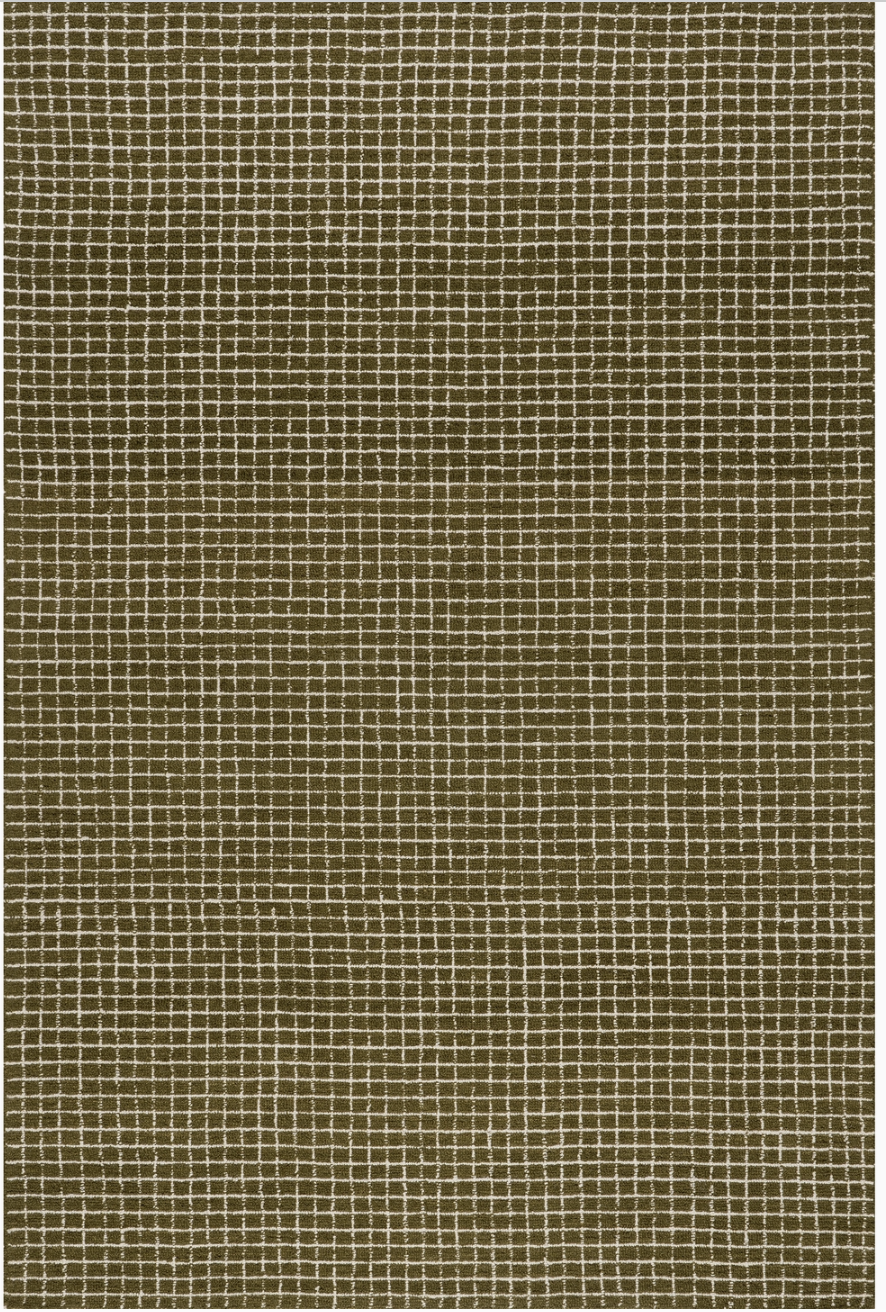 Melrose Checked Wool Area Rug