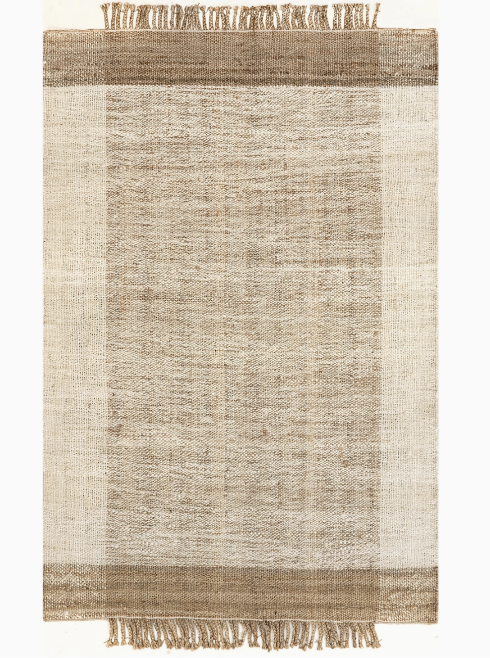 Fletcher Casual Jute Middle Tassel Area Rug
