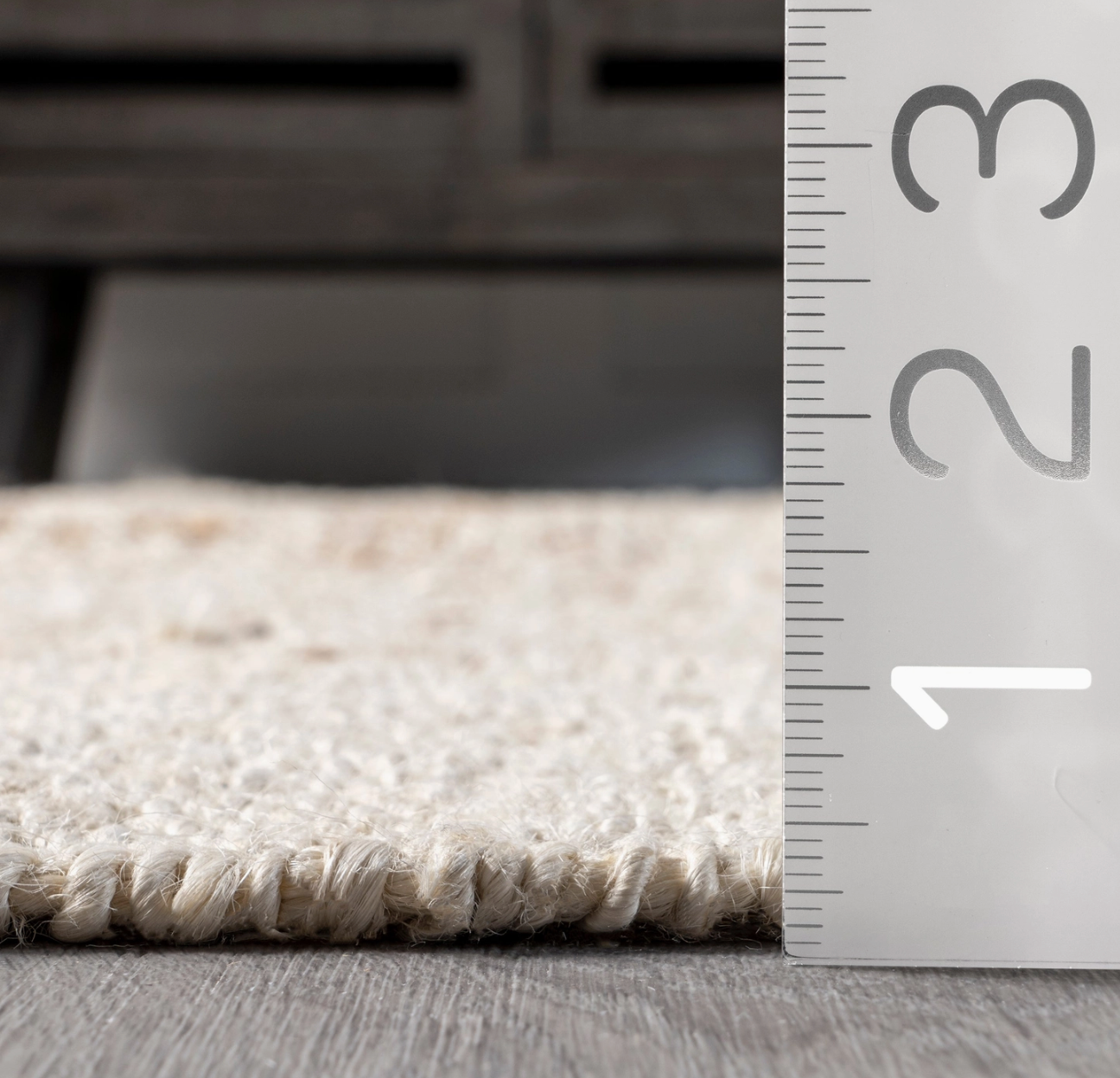 Fletcher Casual Jute Middle Tassel Area Rug