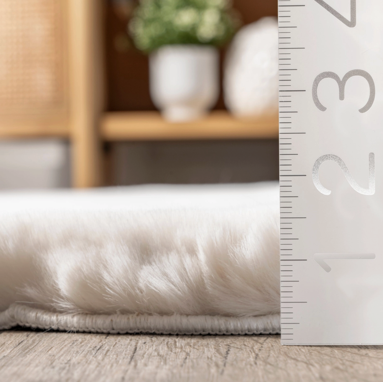 Corra Faux Sheepskin Machine Washable Area Rug