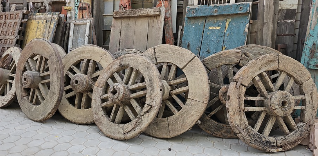 Vintage Wooden Mirror