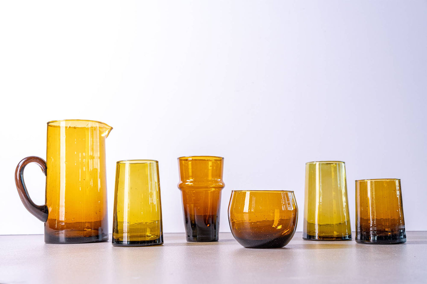 Moroccan Cone Jug - Amber